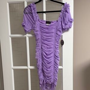 Hot Miami styles Purple Ruched Dress